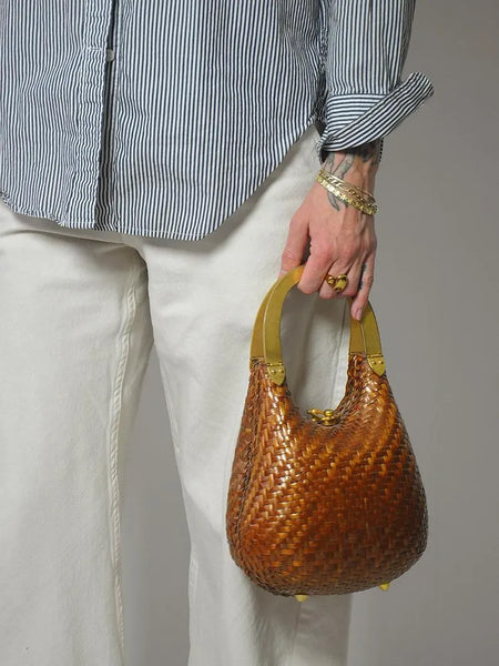 1950's Woven Koret Metal Handle Purse