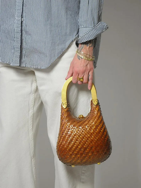 1950's Woven Koret Metal Handle Purse