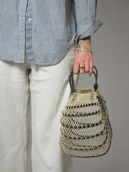 1960's Japanese Folding Net Basket Purse