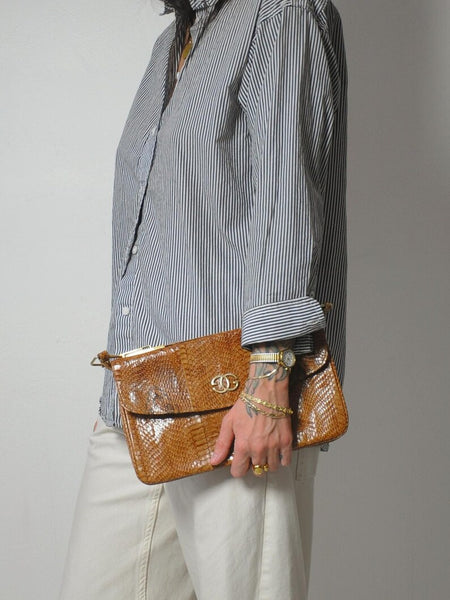 1960's 'Gucci' Snakeskin Convertible Purse