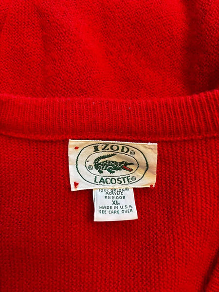 1980's Red Lacoste Sweater