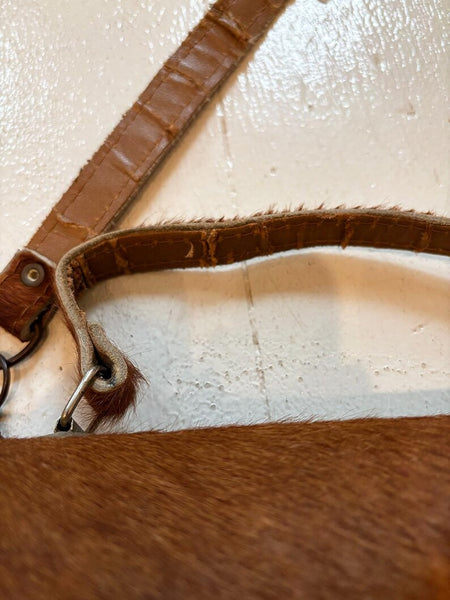 1970's Pony Hair Studded Box Purse