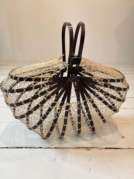 1960's Japanese Folding Net Basket Purse