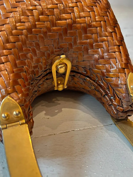 1950's Woven Koret Metal Handle Purse