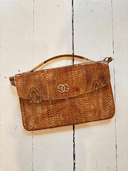 1960's 'Gucci' Snakeskin Convertible Purse