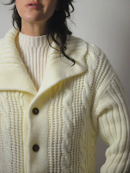 1980's Rod Laver Tennis Cardigan