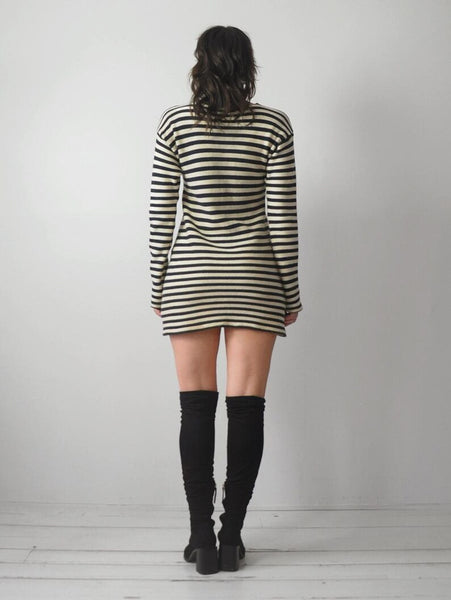 60's French Terry Striped Sailor Dress