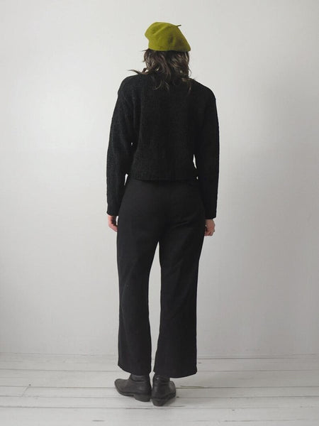 90's Red Heart Cropped Sweater