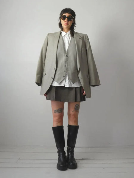 1980's Yves Saint Laurent Blazer + Vest