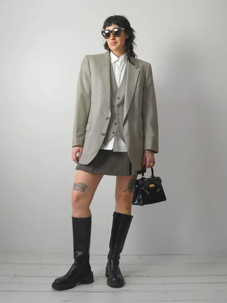 1980's Yves Saint Laurent Blazer + Vest