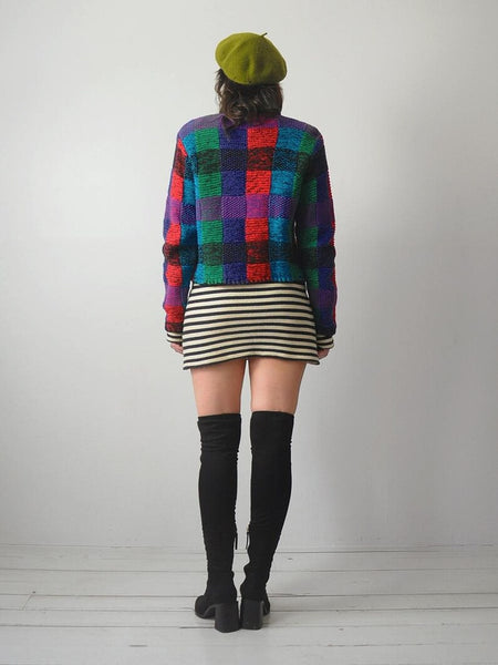 1997 Plaid Michael Simon Nanny Cardigan
