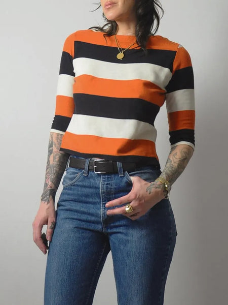 1960's Boatneck Striped Shirt