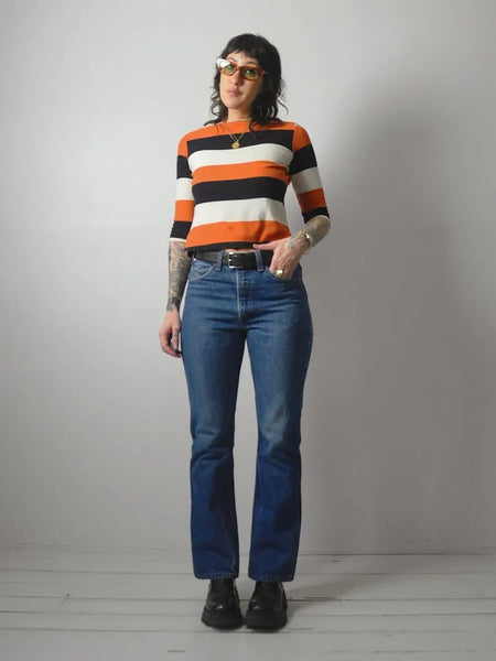 1960's Boatneck Striped Shirt