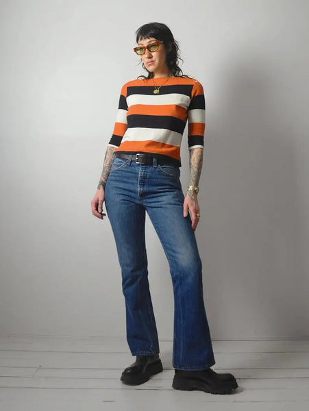 1960's Boatneck Striped Shirt