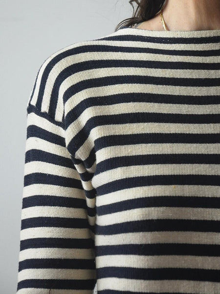 60's French Terry Striped Sailor Dress