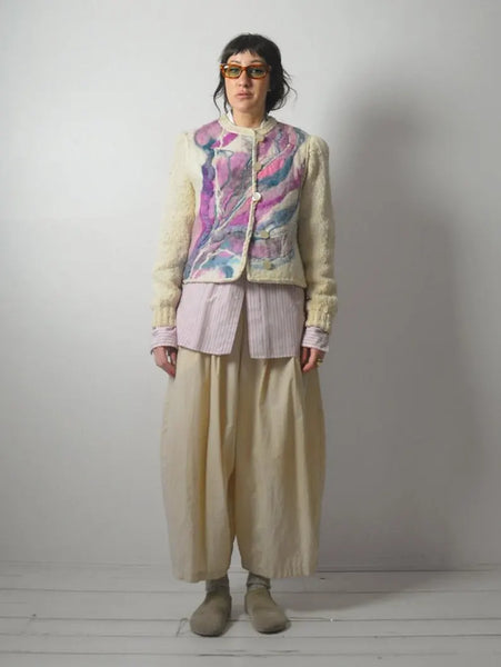 Rare Cynthia Boyer Fiber Art Felted Jacket