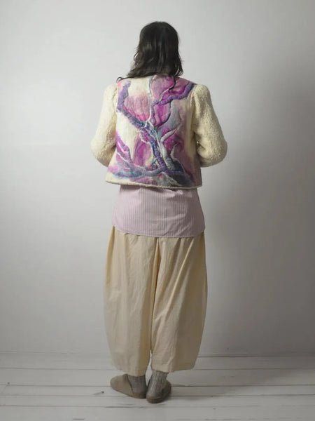 Rare Cynthia Boyer Fiber Art Felted Jacket
