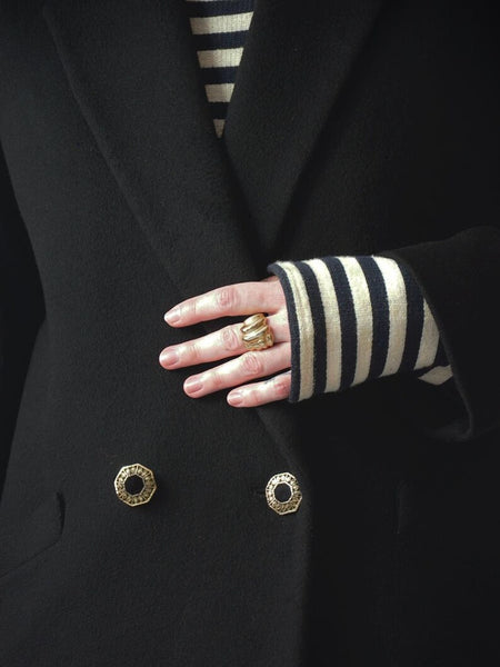 Tailored Black Cashmere Coat