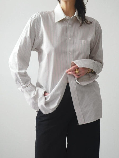 1980's Christian Dior Pinstripe Shirt