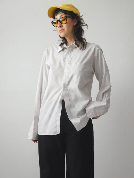 1980's Christian Dior Pinstripe Shirt