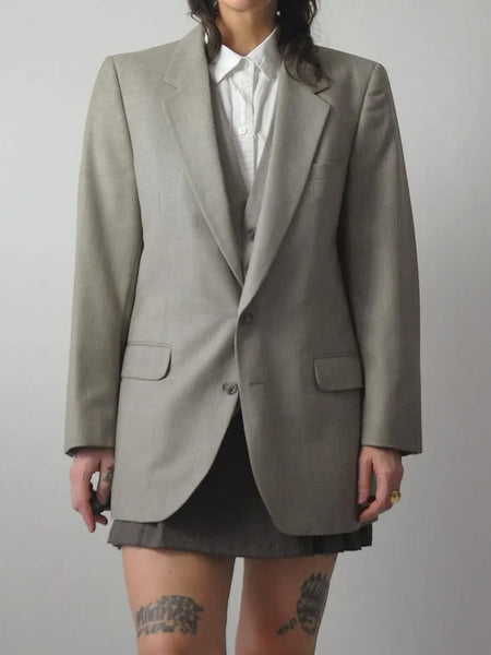 1980's Yves Saint Laurent Blazer + Vest