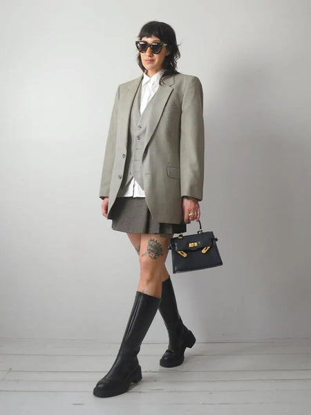 1980's Yves Saint Laurent Blazer + Vest