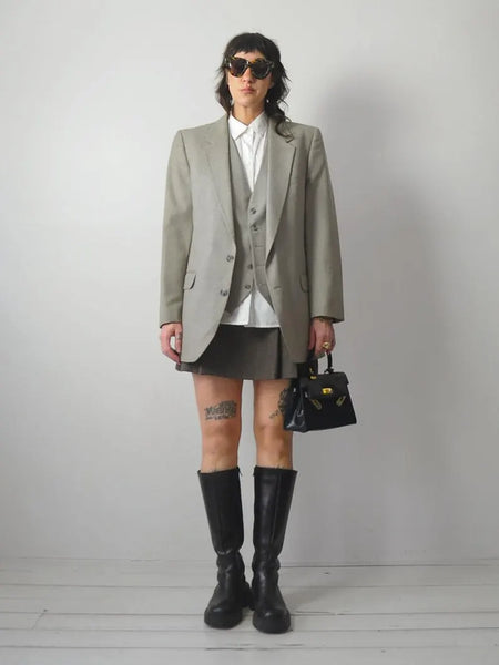 1980's Yves Saint Laurent Blazer + Vest