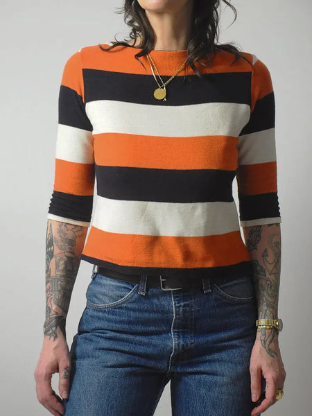 1960's Boatneck Striped Shirt