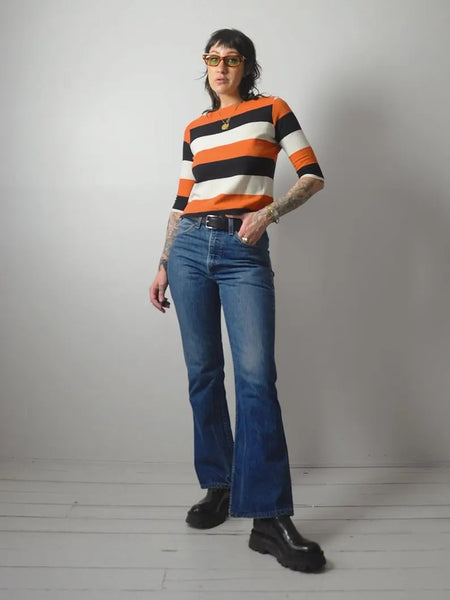 1960's Boatneck Striped Shirt