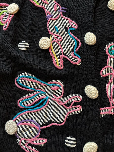 1995 Michael Simon Bunny Cardigan