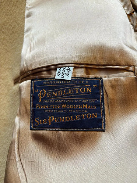 70's Pendleton Camel Wool Peacoat