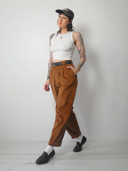 1980's Coco Brown Corduroy Trousers
