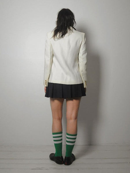 1980's Ivory Woven Blazer