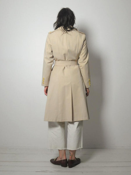 1970's Tan Trench Coat