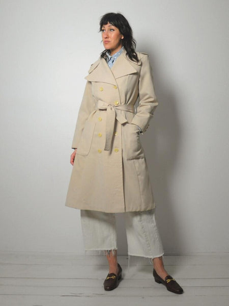 1970's Tan Trench Coat