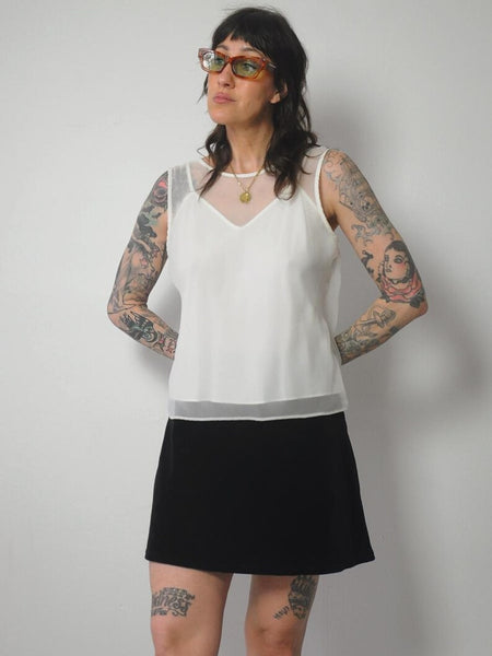 1990's Sheer Layered Blouse