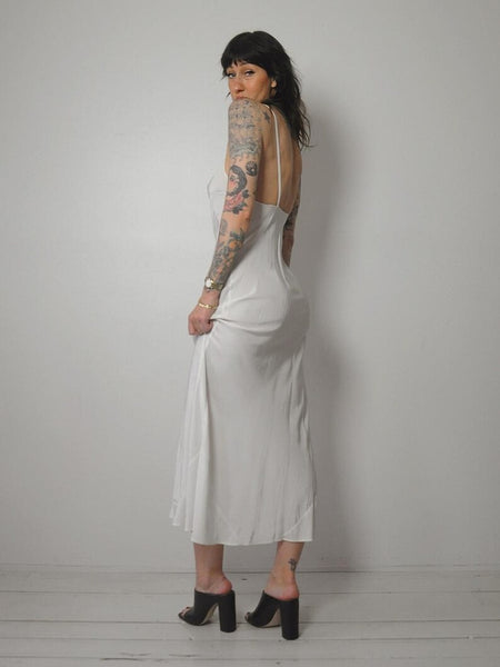 1950's Ivory Bias Slip Dress