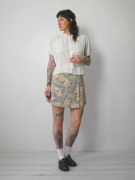 1950's Crochet Lace Blouse