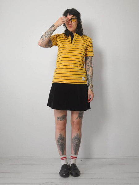1980's Calvin Klein Striped Polo Shirt