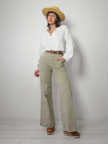 1970's Sage Flared Pants 28x33