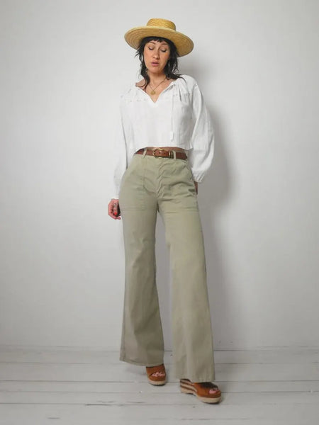 1970's Sage Flared Pants 28x33