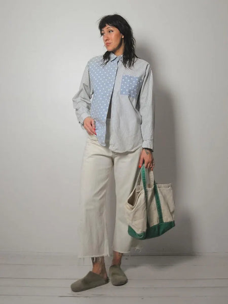 1980's Polka Dot & Stripe Shirt