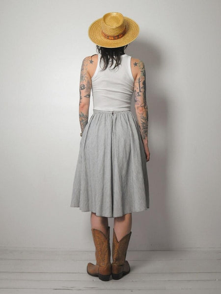 1970's Striped Full Circle Skirt