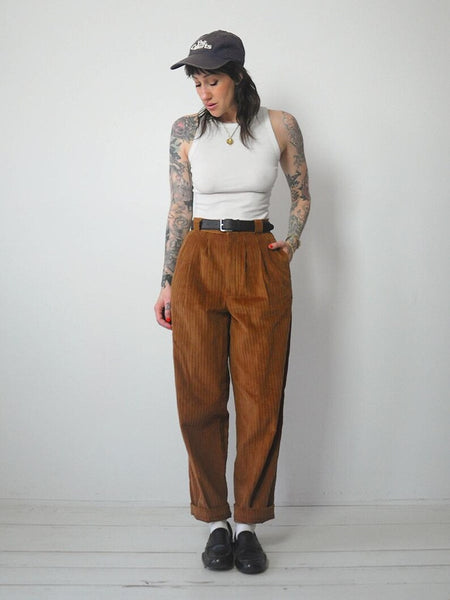 1980's Coco Brown Corduroy Trousers