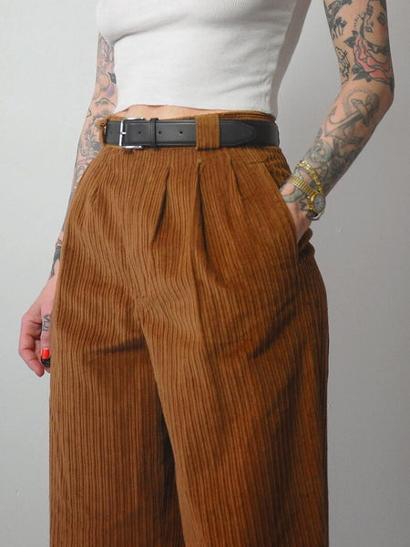 1980's Coco Brown Corduroy Trousers