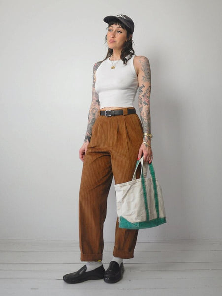 1980's Coco Brown Corduroy Trousers