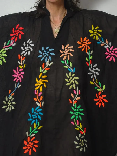 1970's Embroidered Tunic Dress