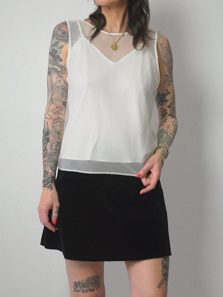 1990's Sheer Layered Blouse