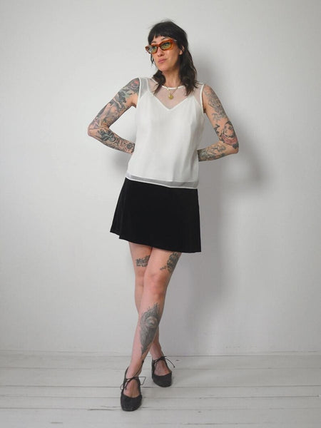 1990's Sheer Layered Blouse