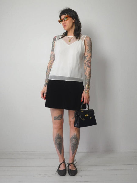 1990's Sheer Layered Blouse